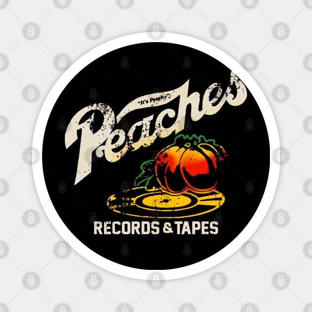 Peaches Records & Tapes 1975 Magnet by Sarah Agalo